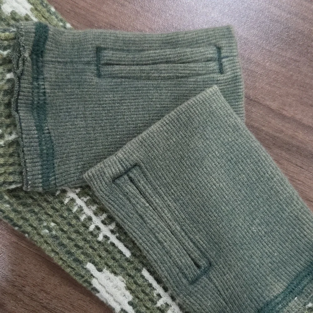 We The Free Pretty Little Thermal Waffle Top Pine combo green Size XS
